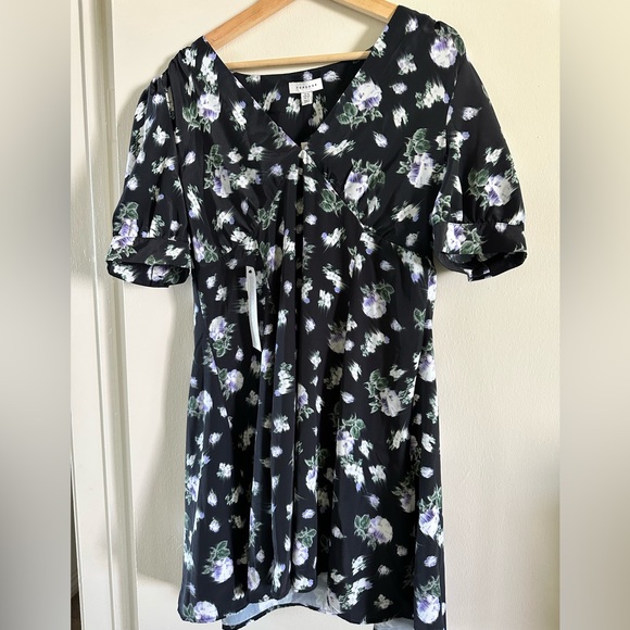 Topshop Floral Mini Dress nwot - Picture 1 of 8